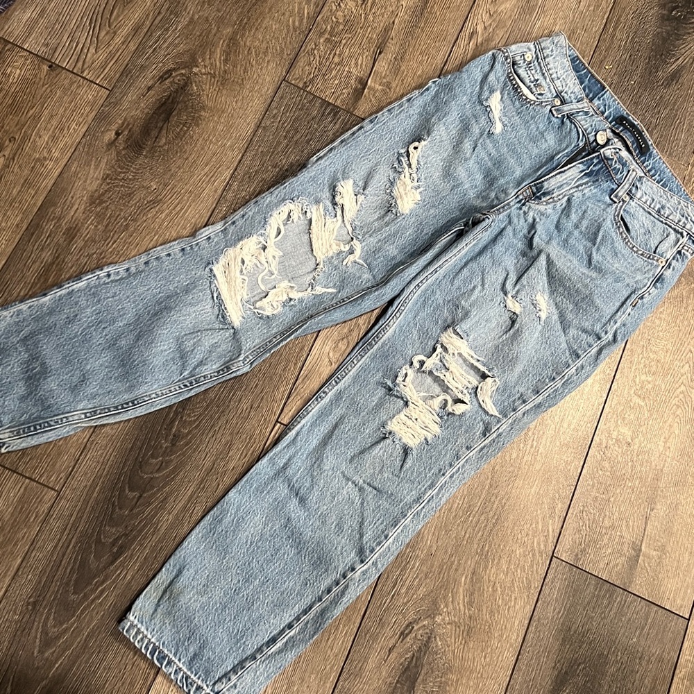 Aeropostale Light Blue Mom Jeans size 0